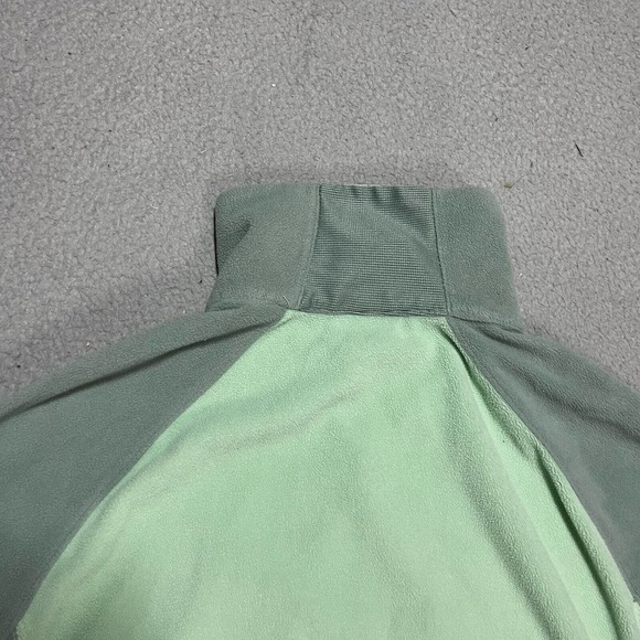 Columbia Sweater Womens Medium 1/4 Zip Pullover Lightweight Fleece Hiking Green - Picture 8 of 9